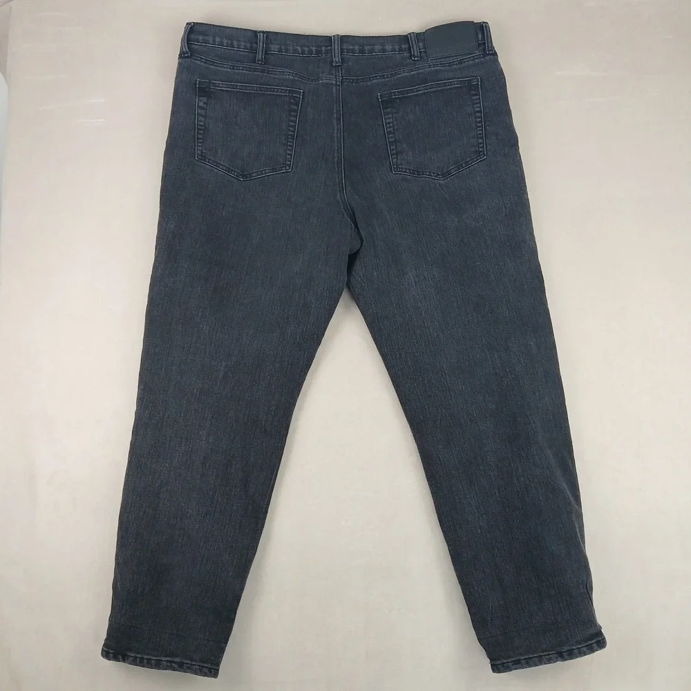 Eddie Bauer 40x30 Mens Jeans Blanket Lined Black